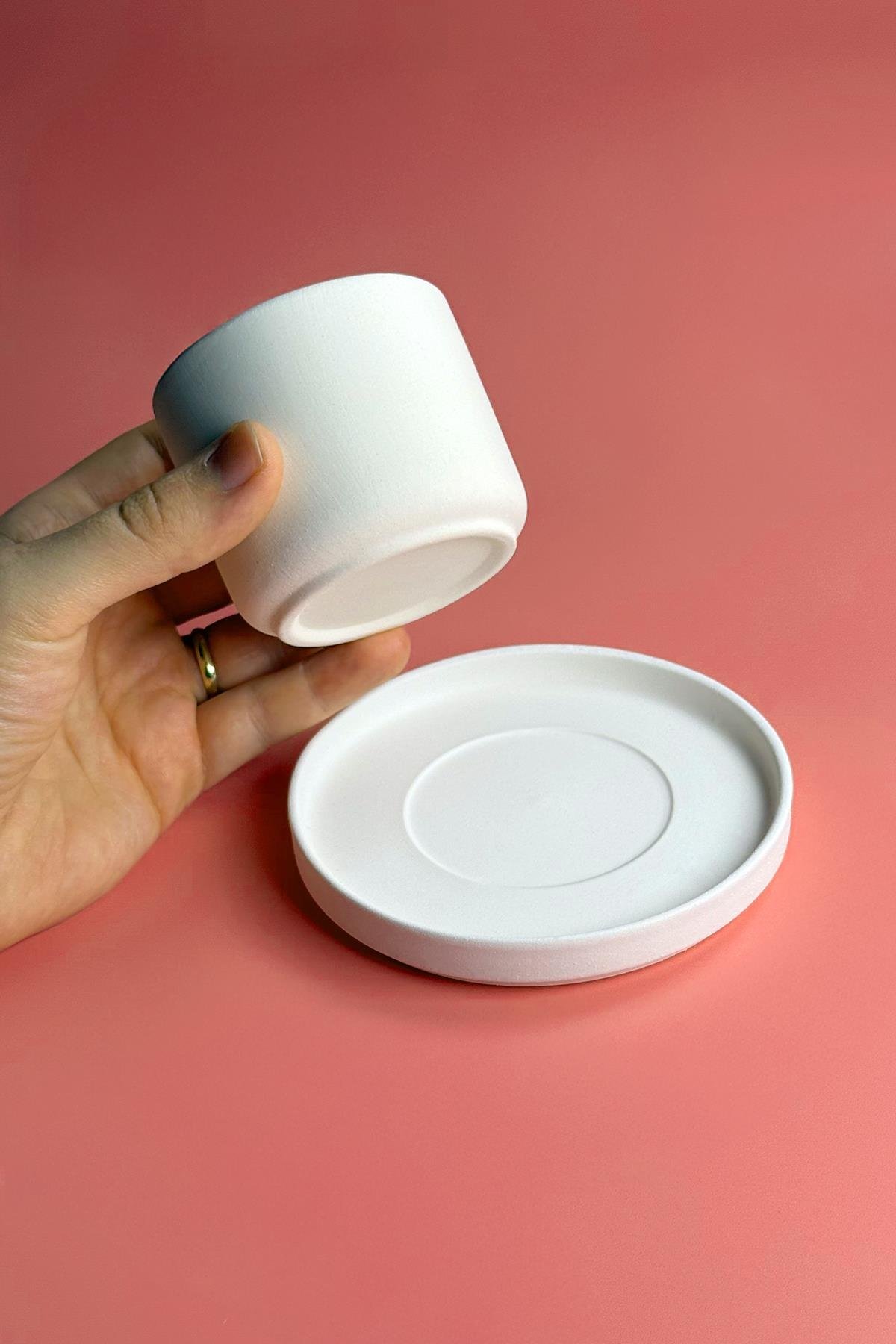 Kupa Tabağı - Seramik Bisküvi