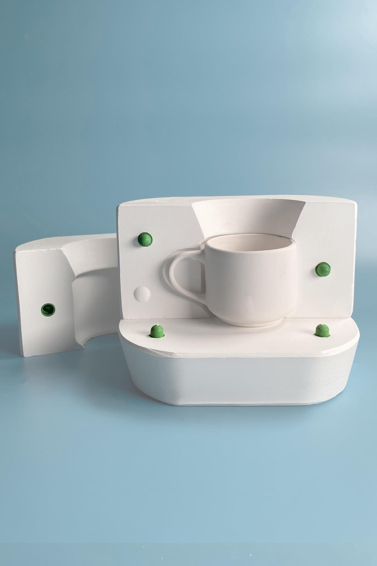 Lina Mug With Handle Plaster Mold