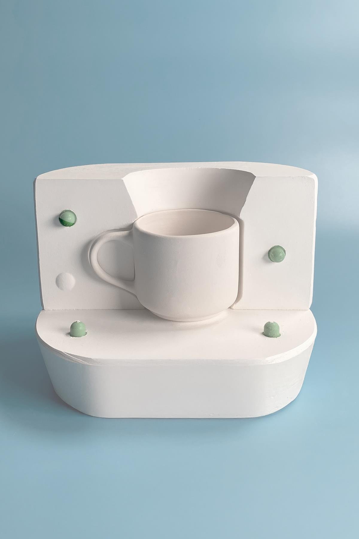 Lina Mug With Handle Plaster Mold