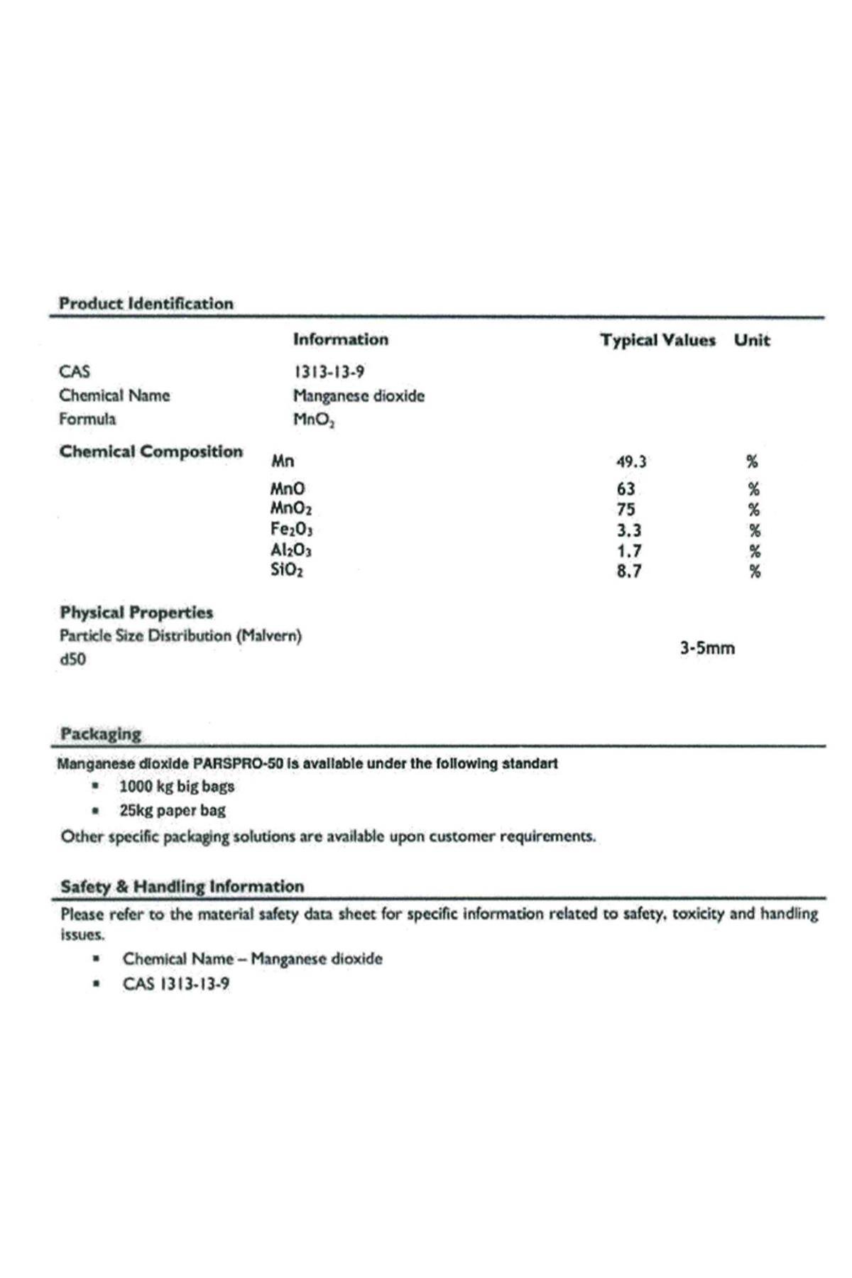  Manganese Di Oxide
