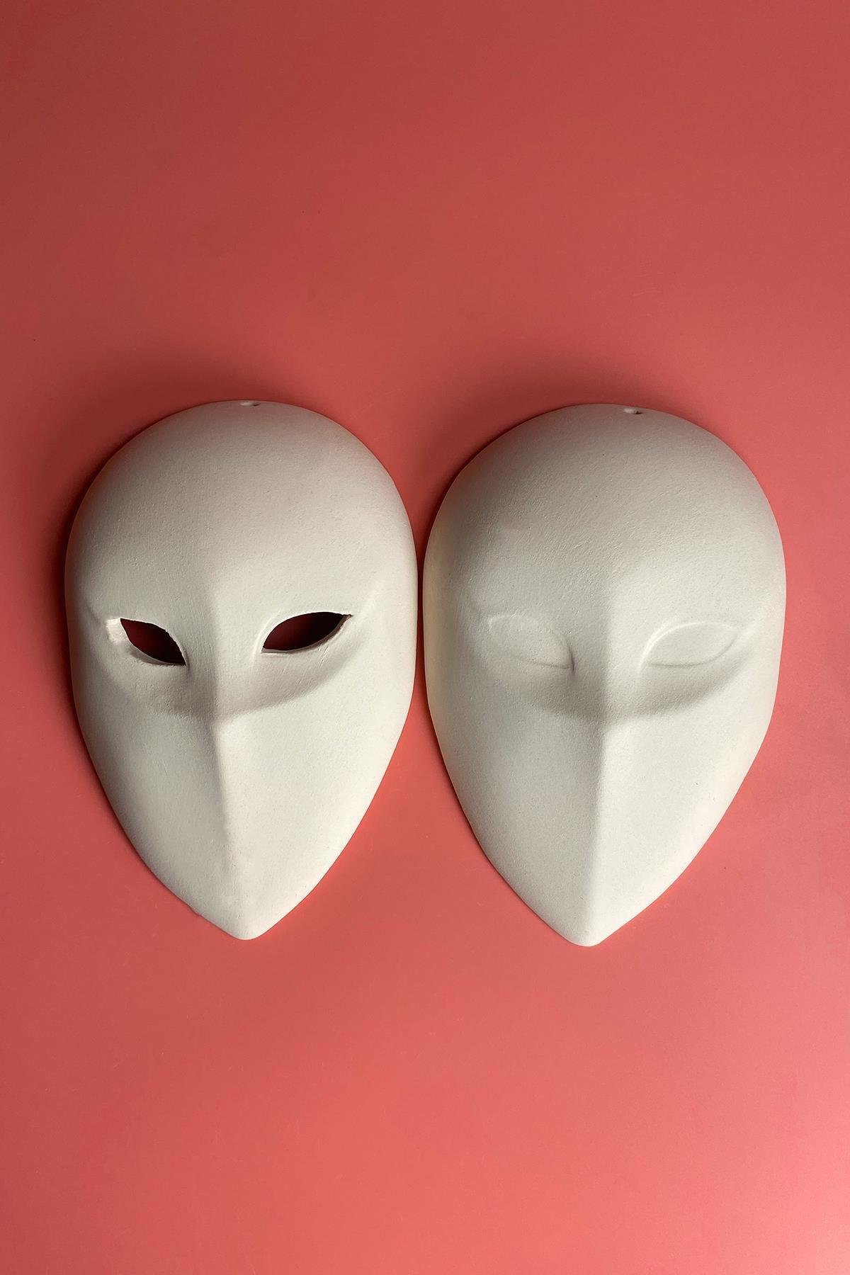 Mask v2 Ceramic Bisque