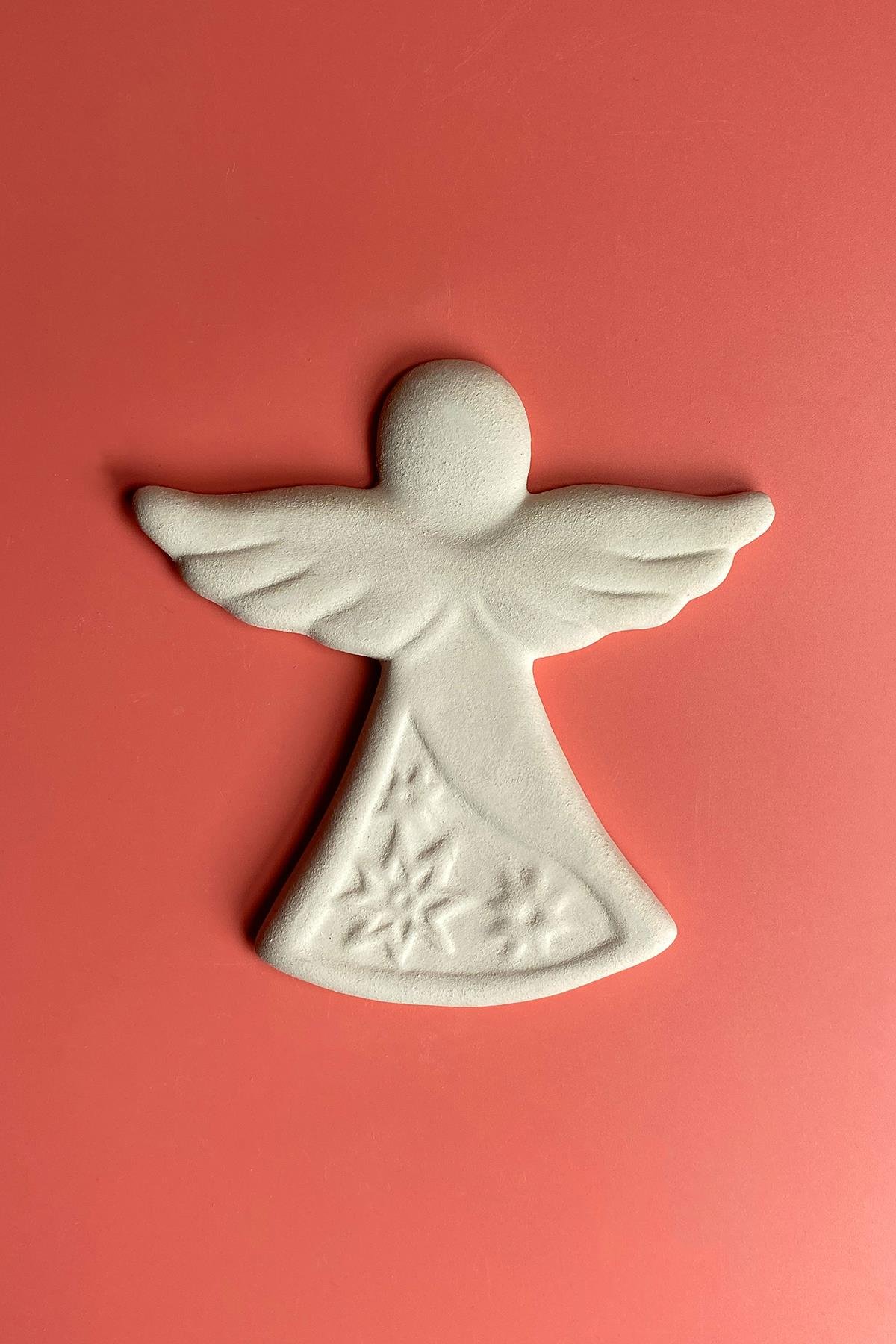 Angel M1 Plaque Ceramic Bisque