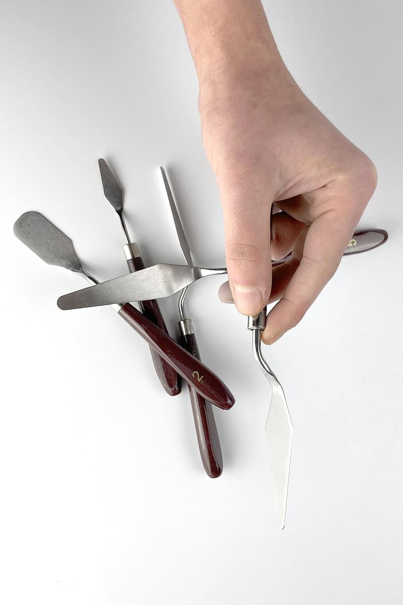 Metal Spatula Set Kahverengi