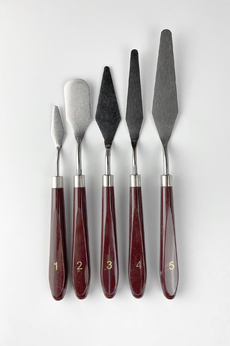 Metal Spatula Set Kahverengi