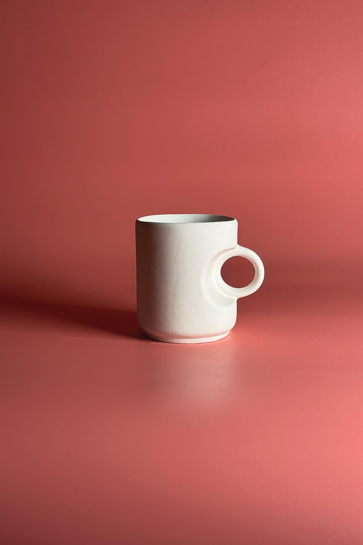 Happy Mug Ceramic Bisque