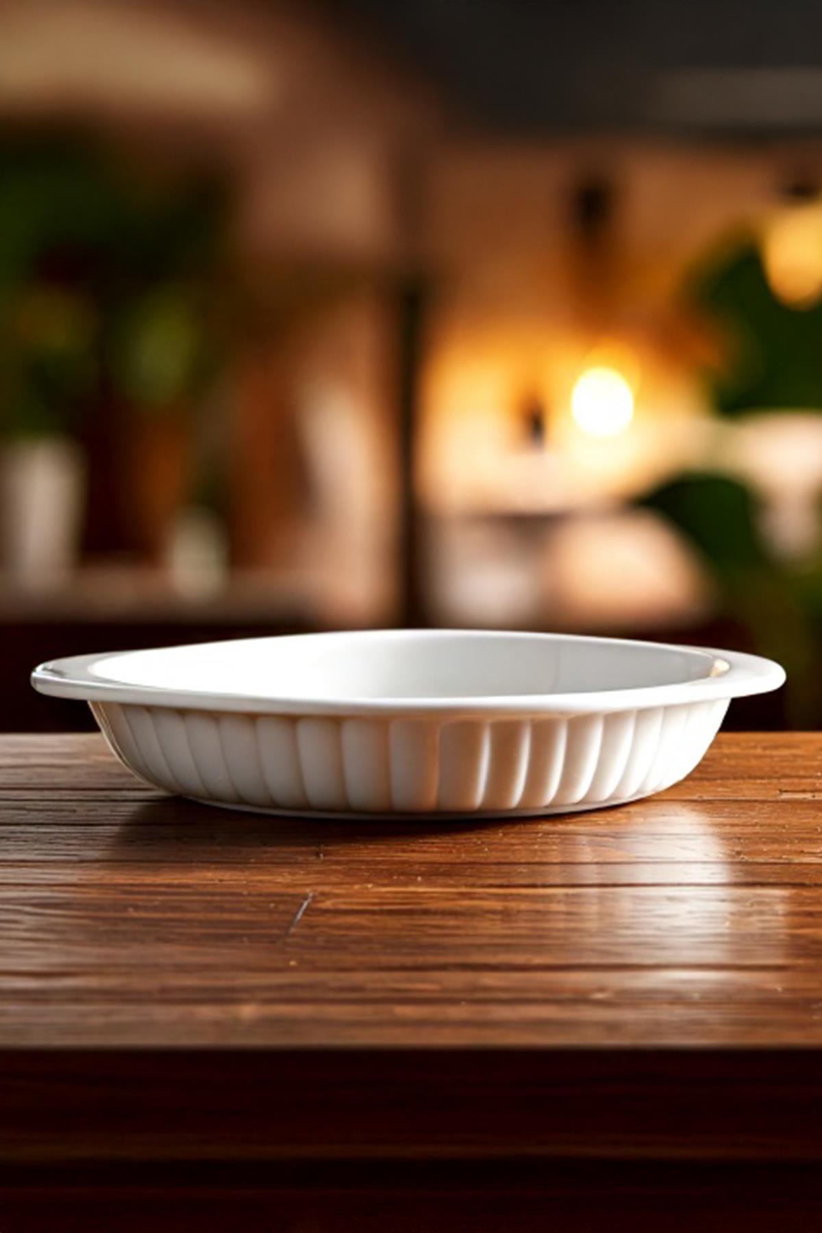 Oval Fırın Kabı - Seramik Bisküvi