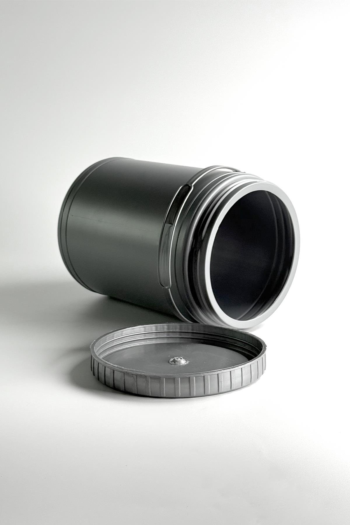 Пластиковая бутылка для смазки 1000 мл серого цвета