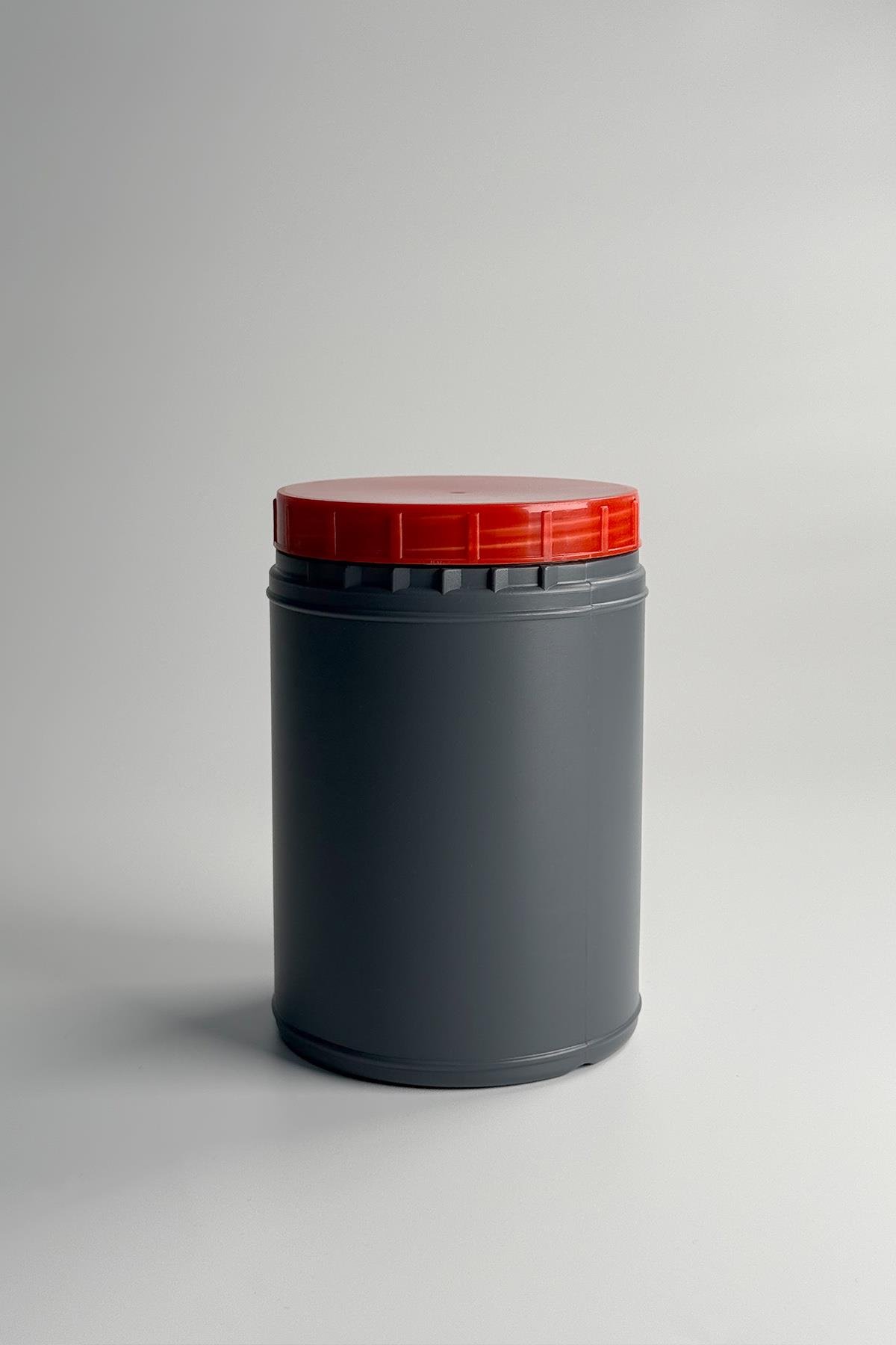 Пластиковая бутылка для смазки 1000 мл серого цвета