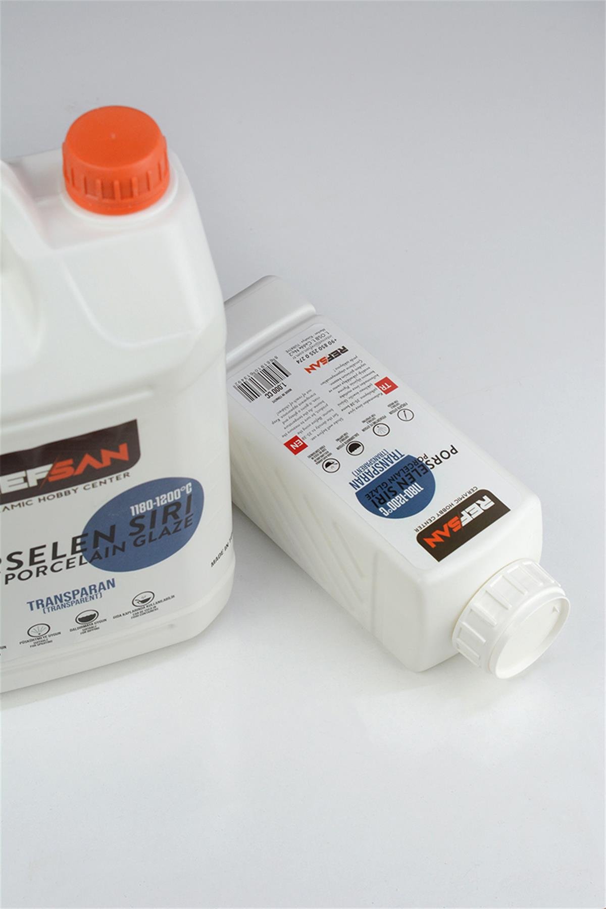 Porcelain Glaze (Transparent) Ready (Liquid) Asst. 1180 °C