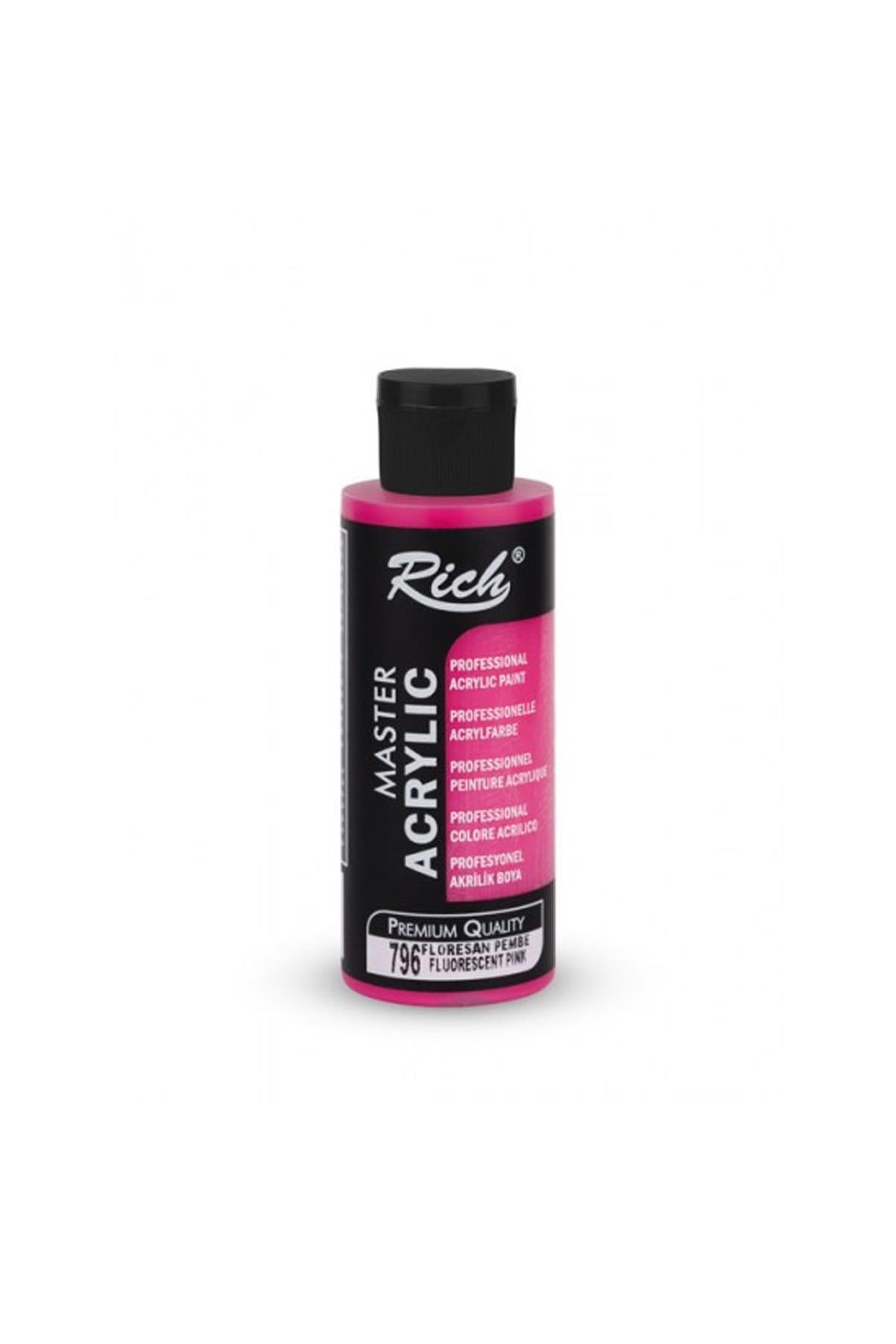 Rich Master Akrilik Boya - 2447 Floresan Pembe 120 ml
