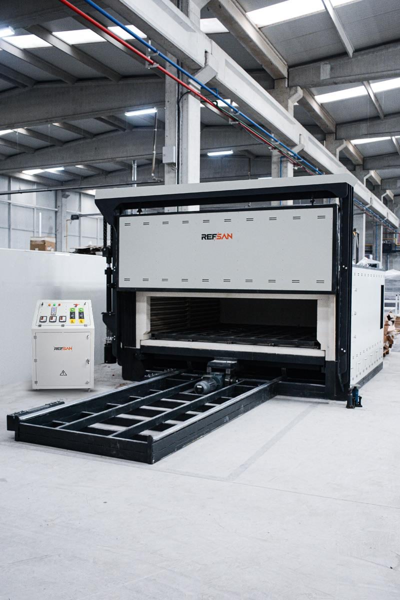 RSA3.000 Arabalı & Giyotin Kapaklı Kalıp Isıtma Fırını