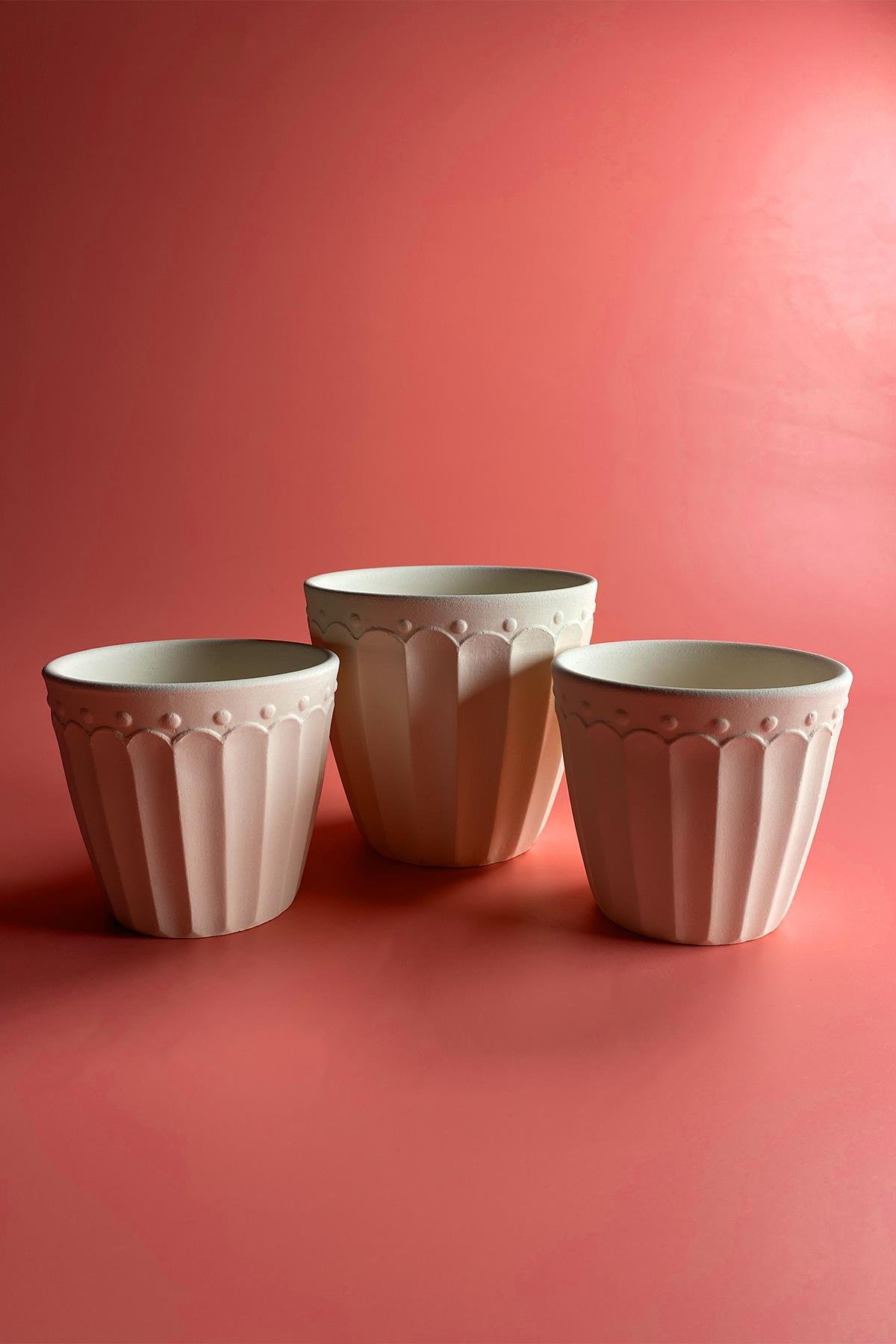 Saksı - Seramik Bisküvi