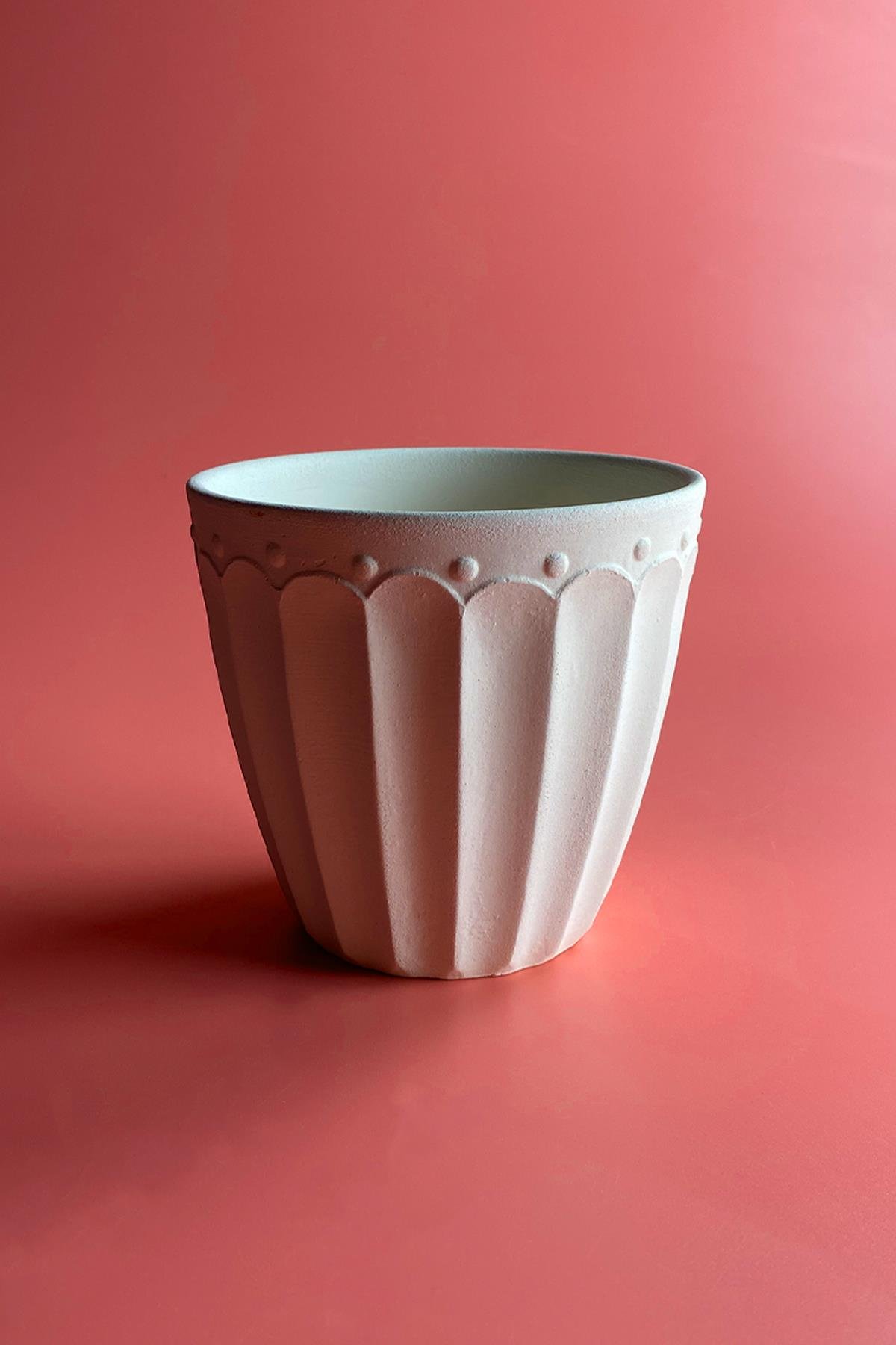 Saksı - Seramik Bisküvi