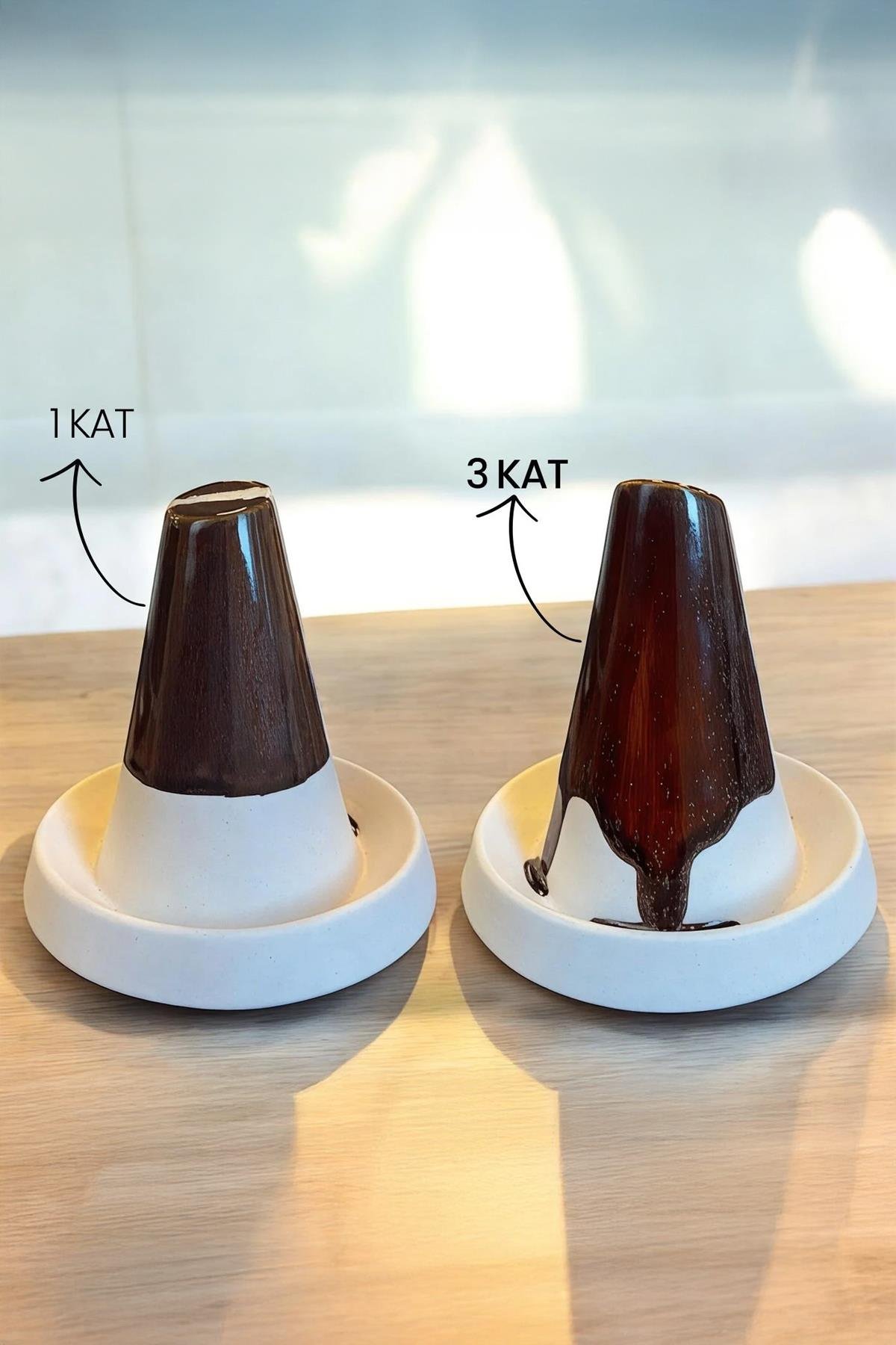 Seramiksir Temmoku Parlak Kahve 175 Gr SP 1124