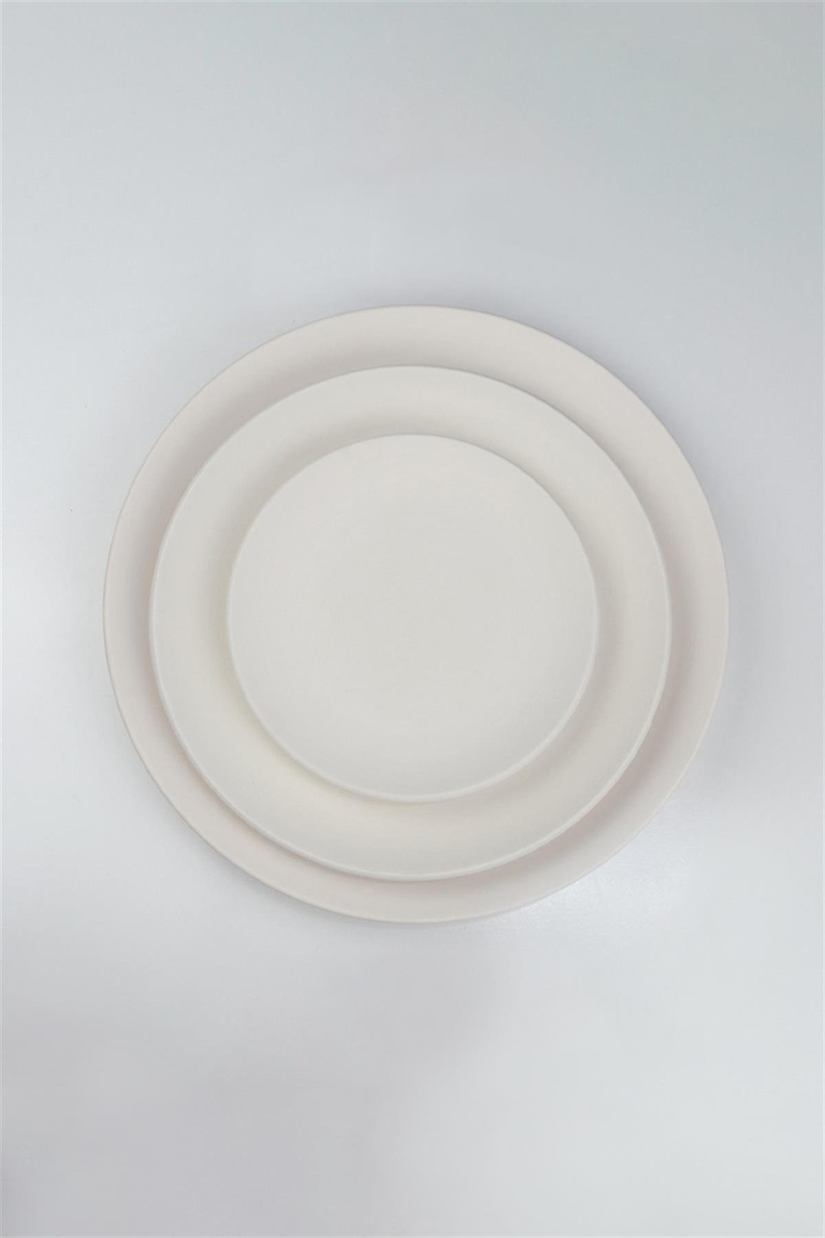 Serving Plate Set Ceramic Bisque