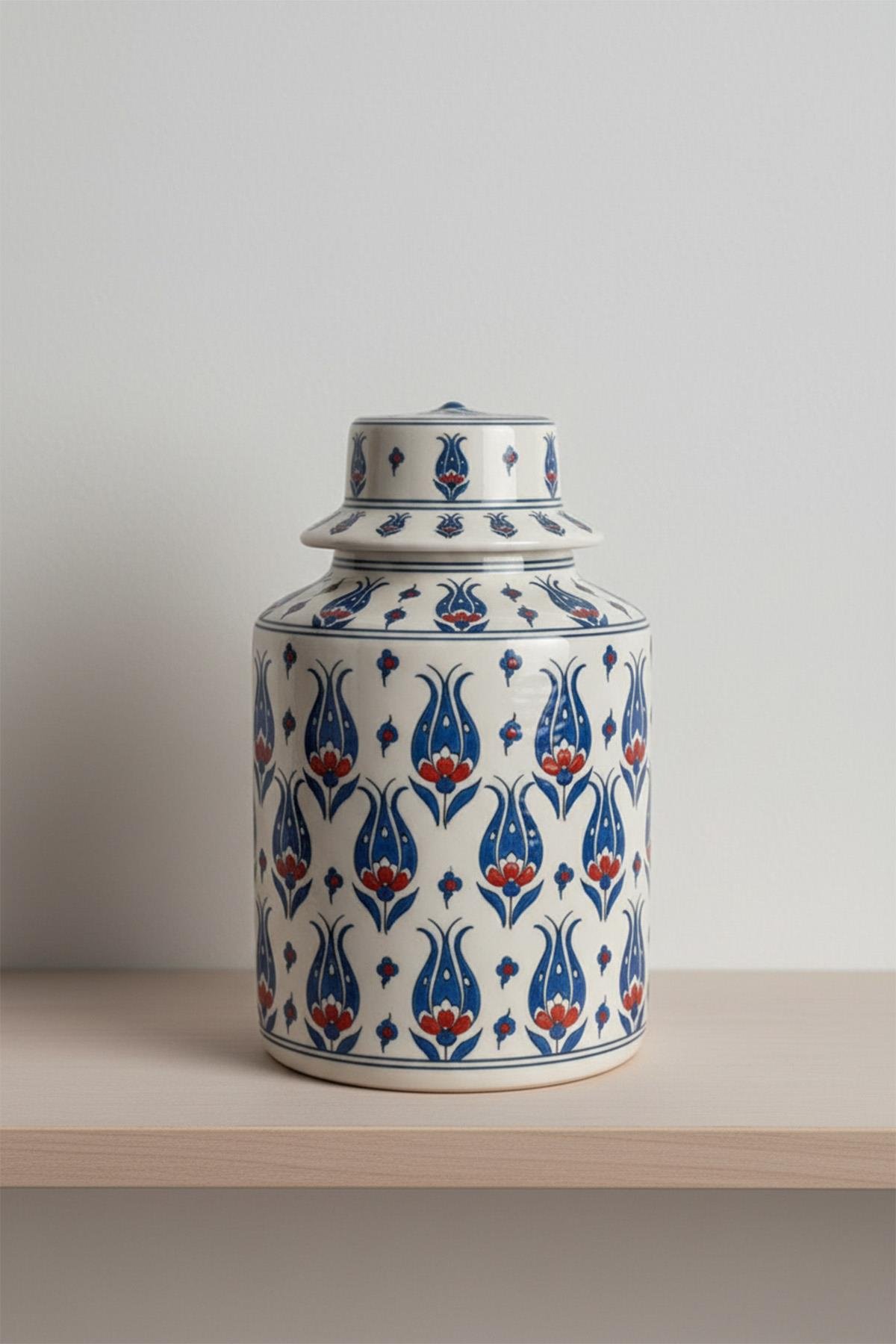 Silindir Vazo Seramik Bisküvi