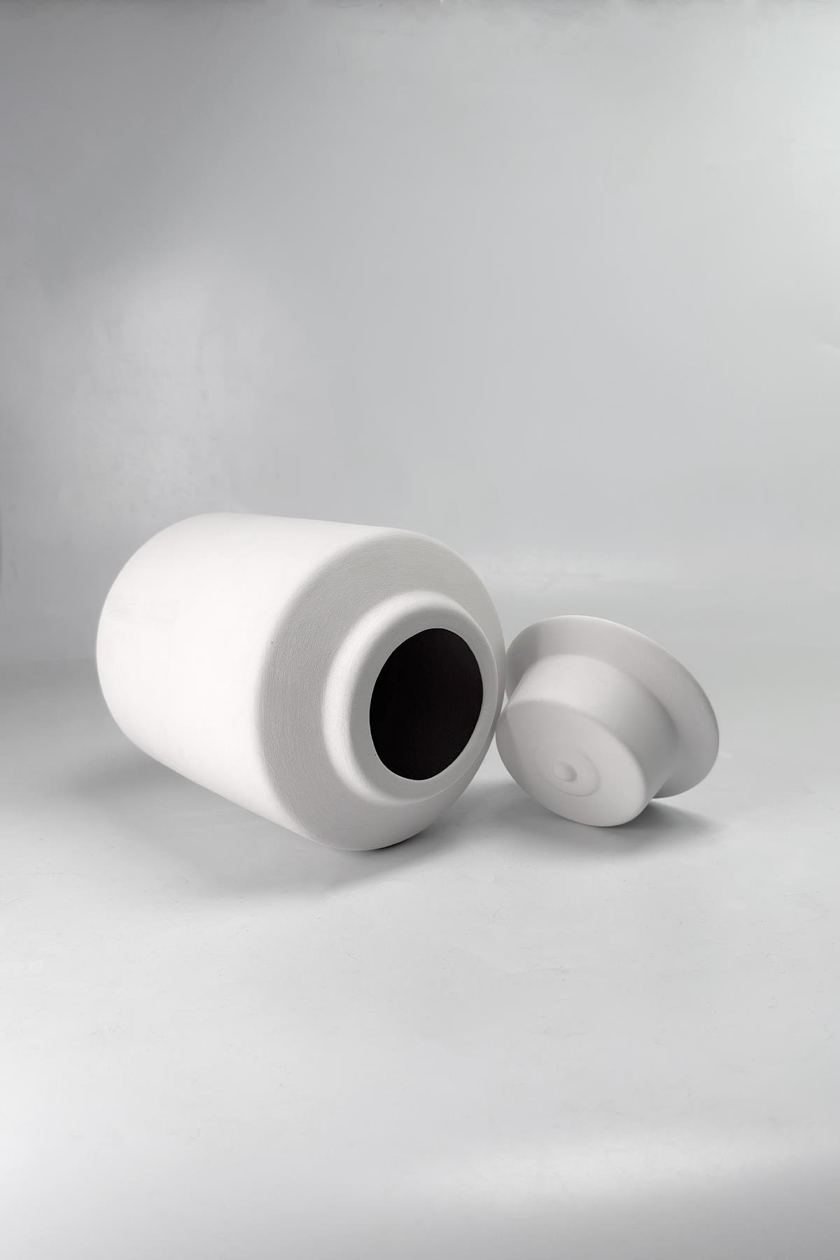 Silindir Vazo Seramik Bisküvi