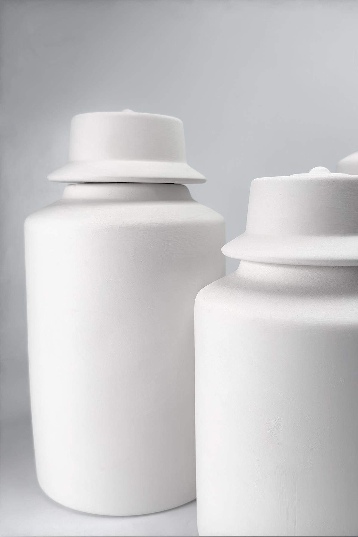 Silindir Vazo Seramik Bisküvi