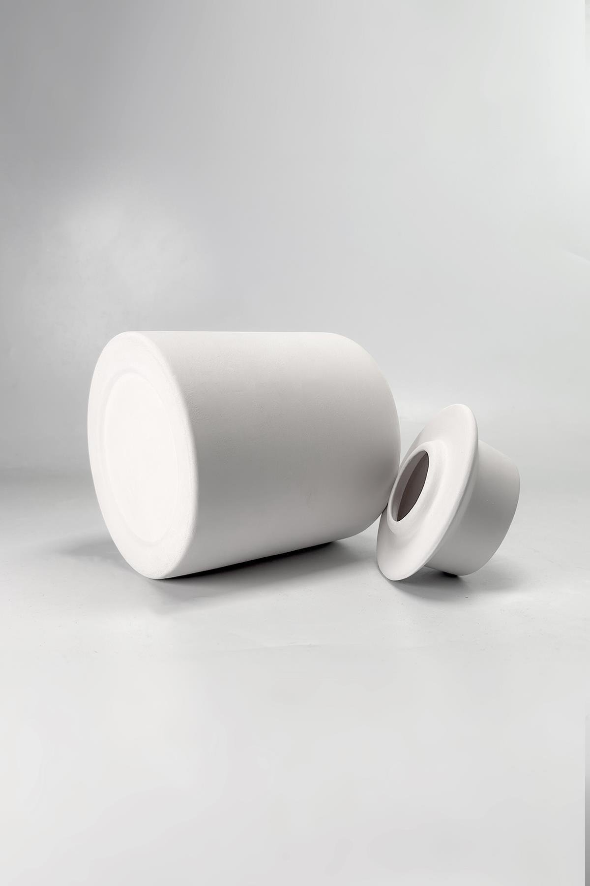 Silindir Vazo Seramik Bisküvi