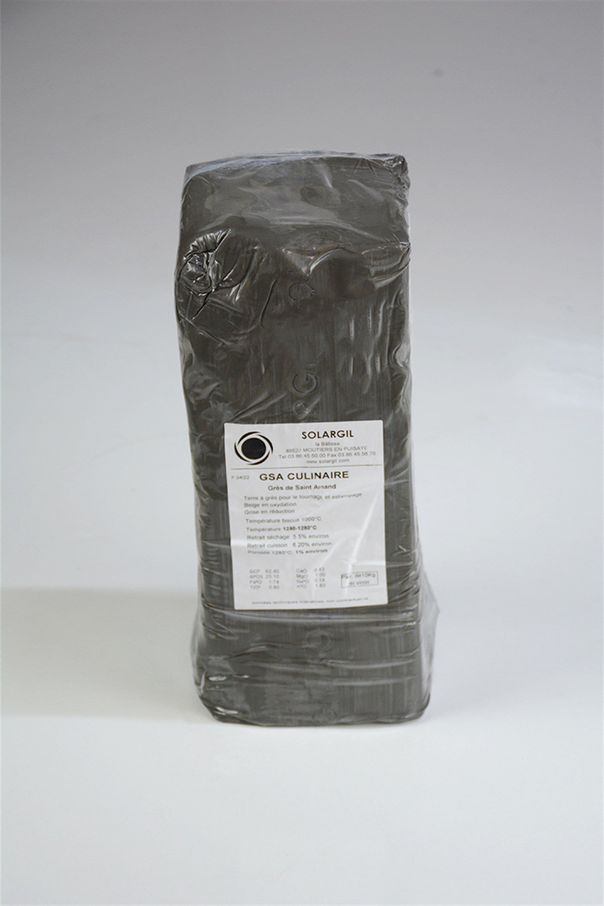 Stoneware Gri Vakumlu Çamur - St Amand | 10kg 