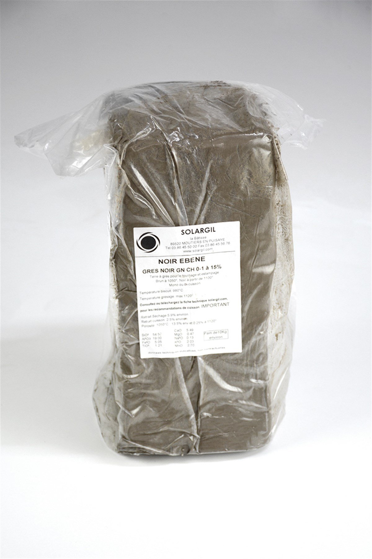 Stoneware Siyah Vakumlu Çamur - Abanoz 0-1mm | 10kg 