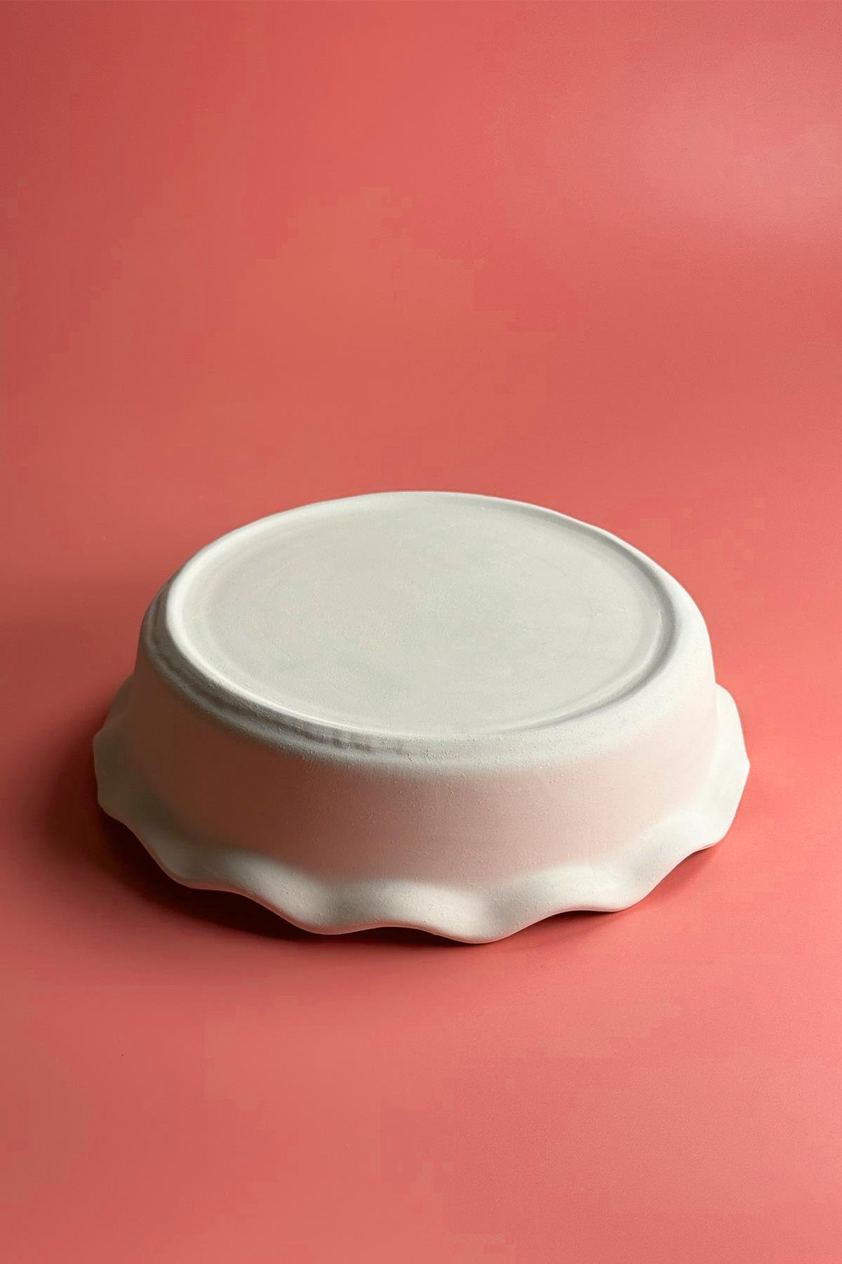 Tart Fırın Kabı Seramik Bisküvi