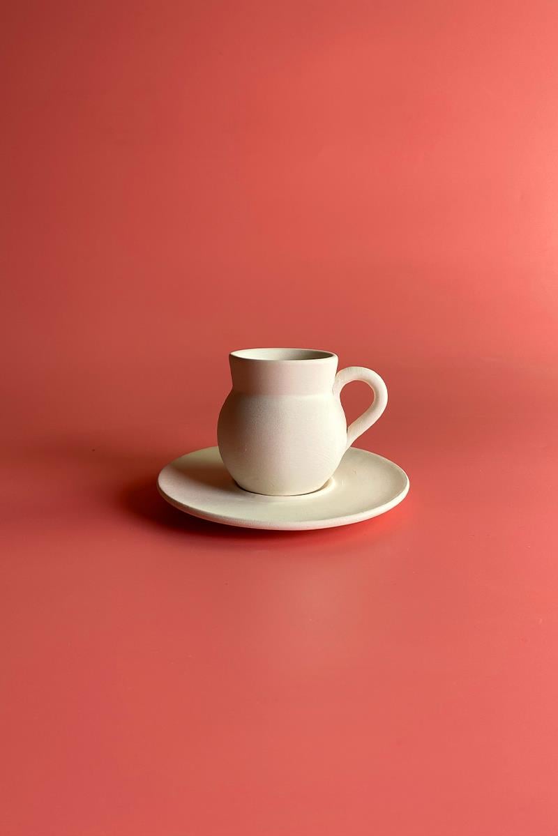 Chubby Cup Ceramic Bisque