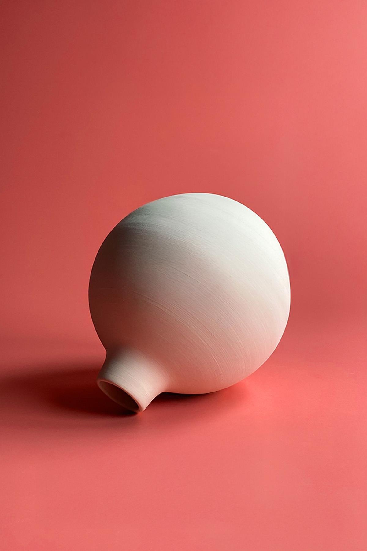 Top Vazo - Seramik Bisküvi