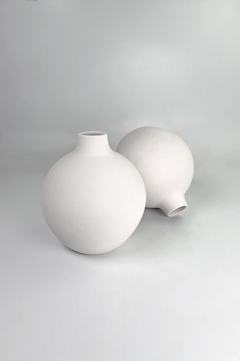 Top Vazo - Seramik Bisküvi