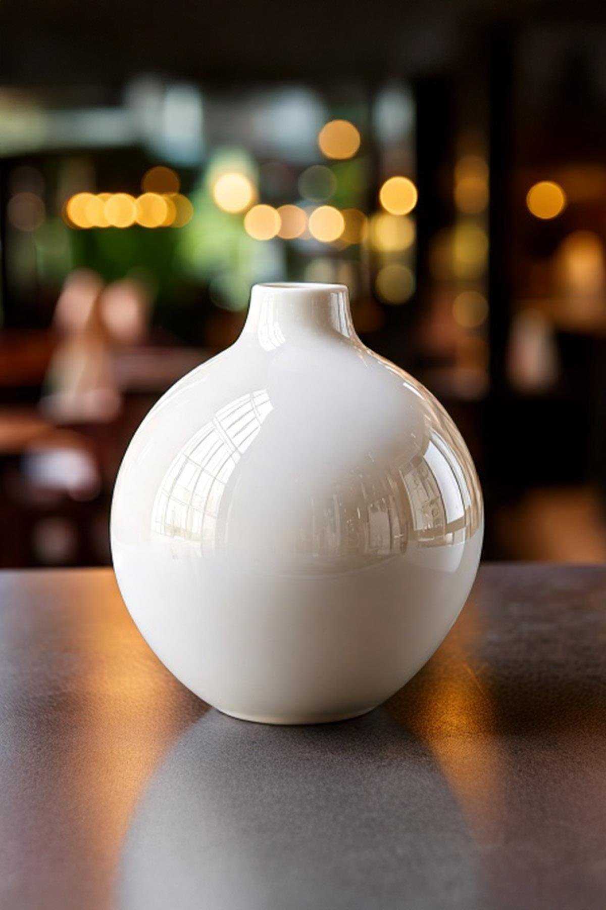 Top Vazo - Seramik Bisküvi