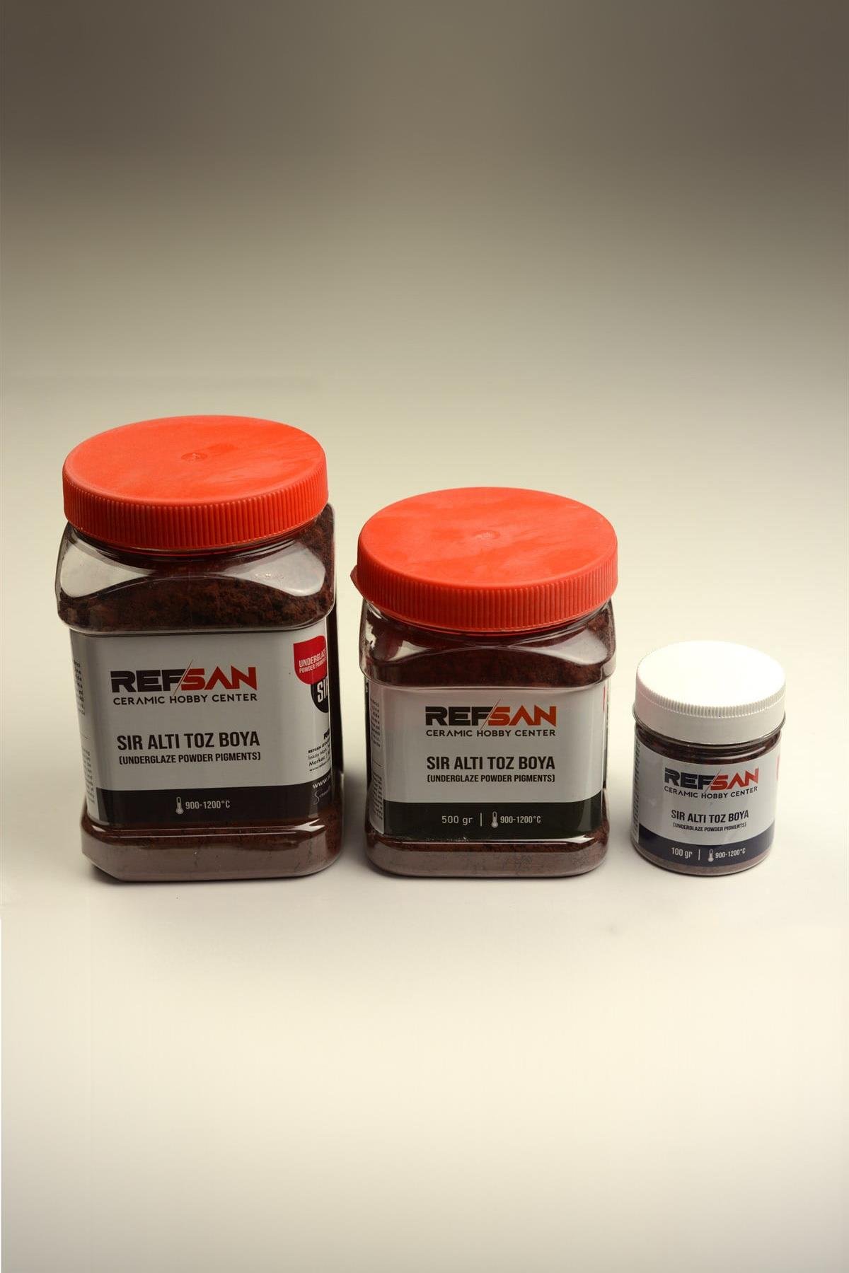 Refsan Ceramic Powder Dye Underglaze 200 Red Brown