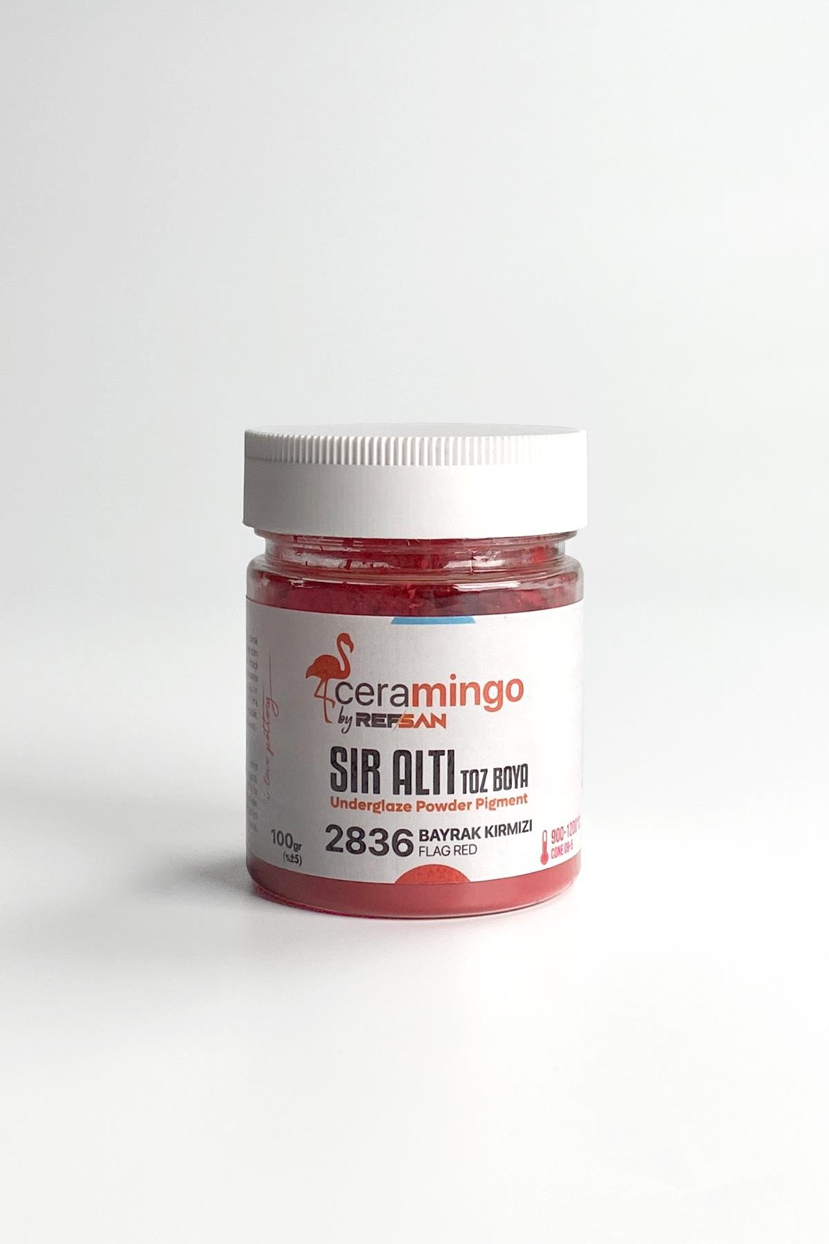 Underglaze Powder Dye 2836 Glossy Red