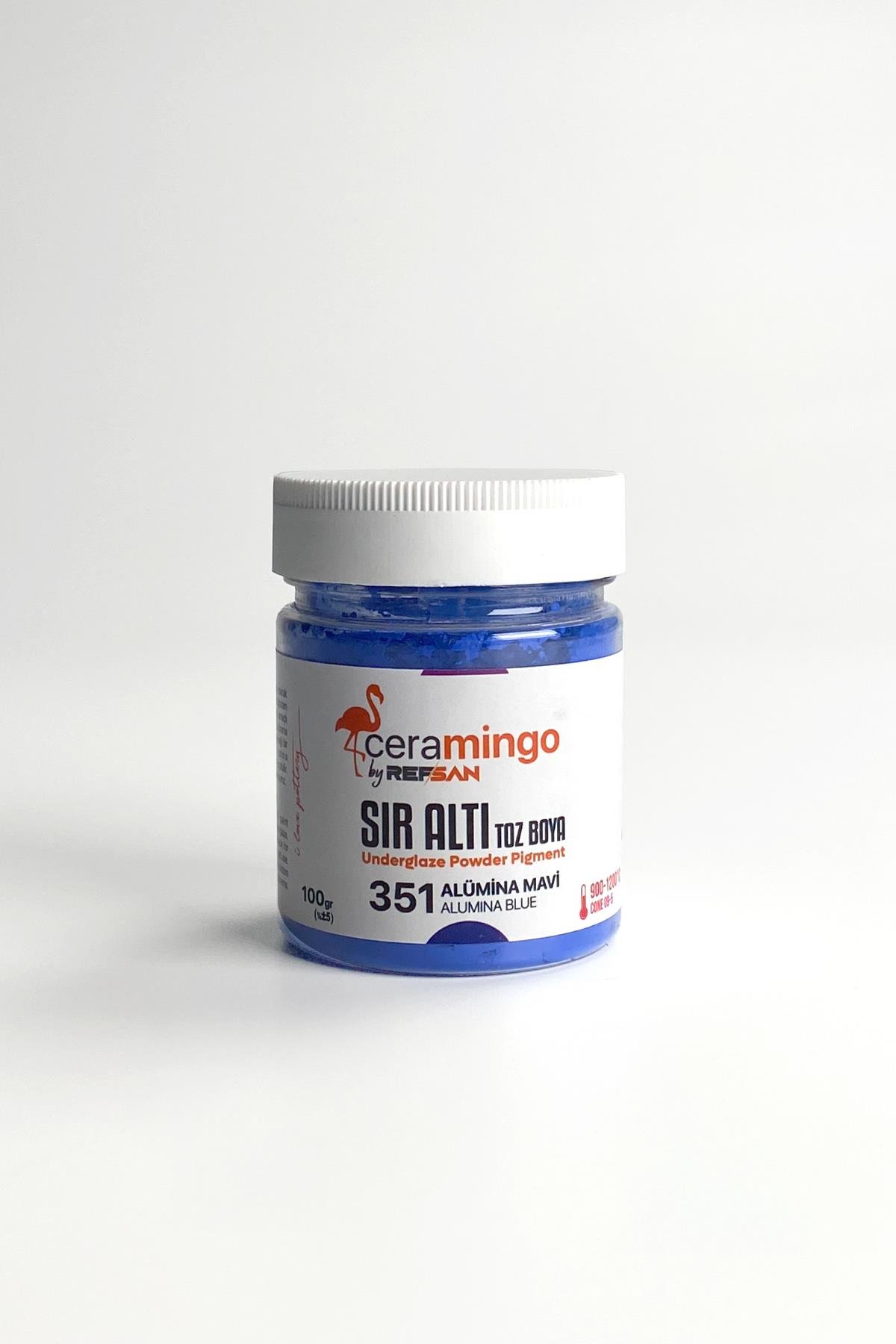 Underglaze Powder Dye 351 Alumina Blue