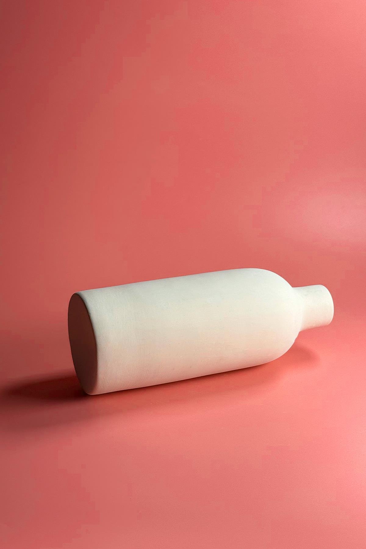 Tüp Vazo Seramik Bisküvi