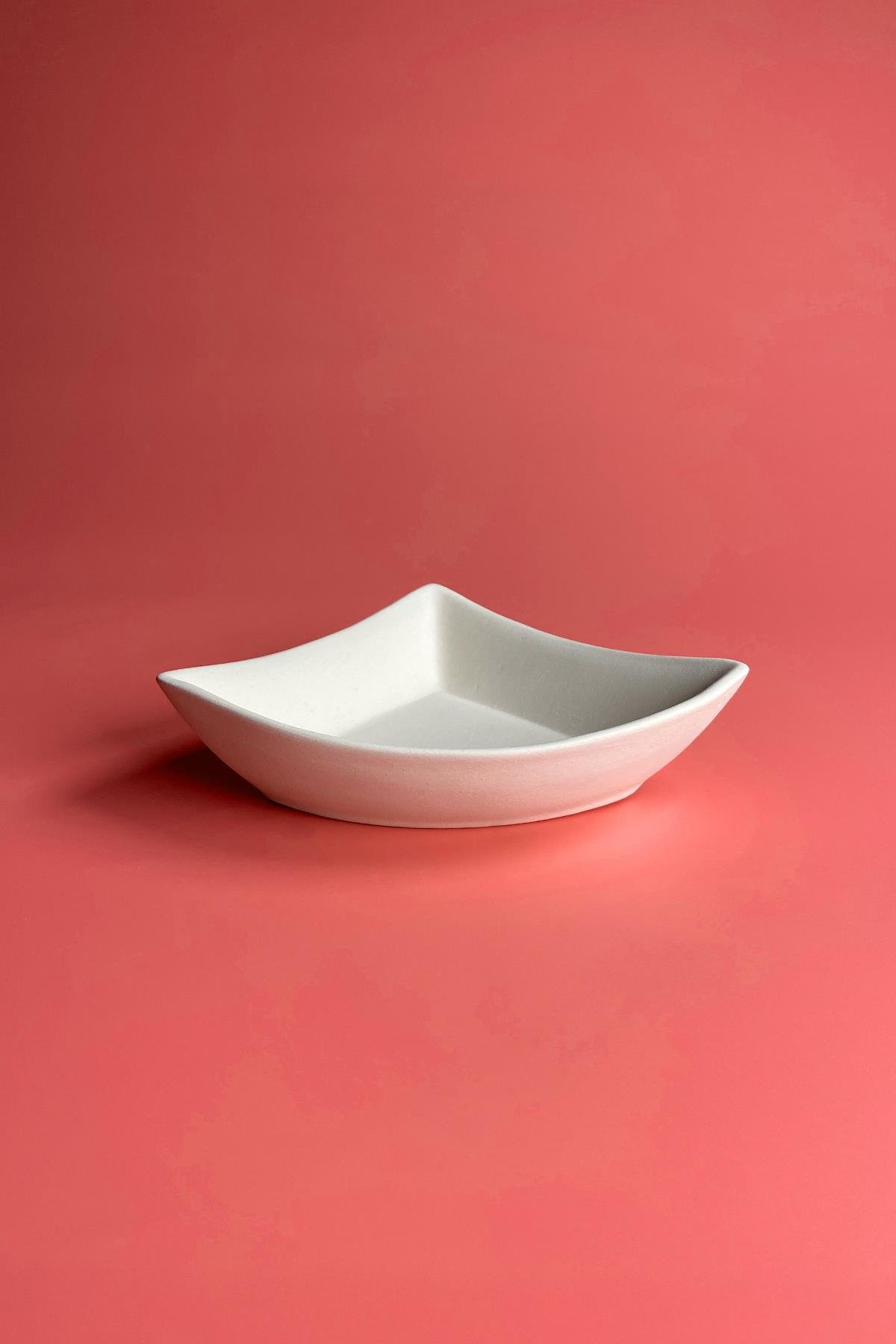Triangle Appetizers Ceramic Bisque