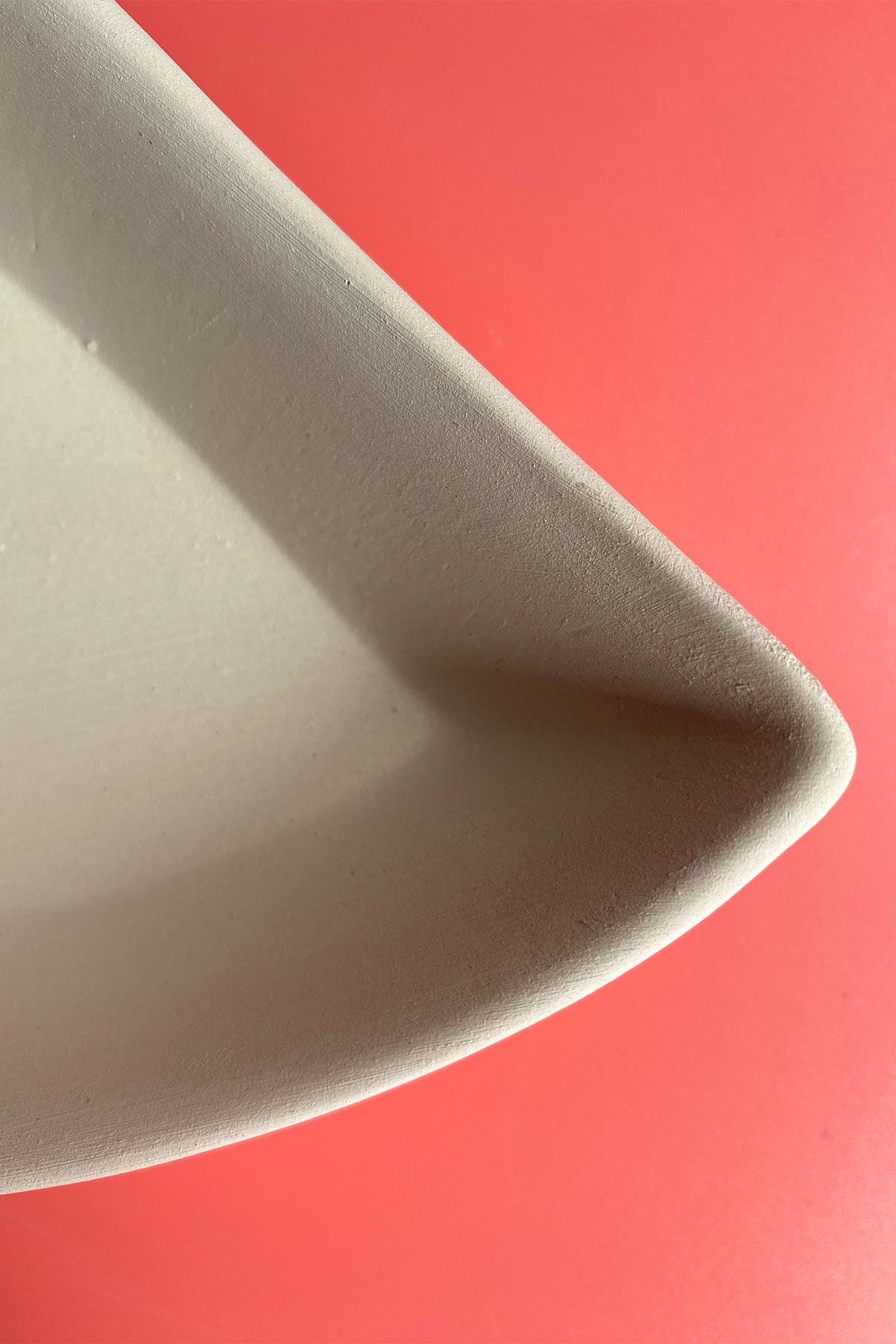 Triangle Appetizers Ceramic Bisque