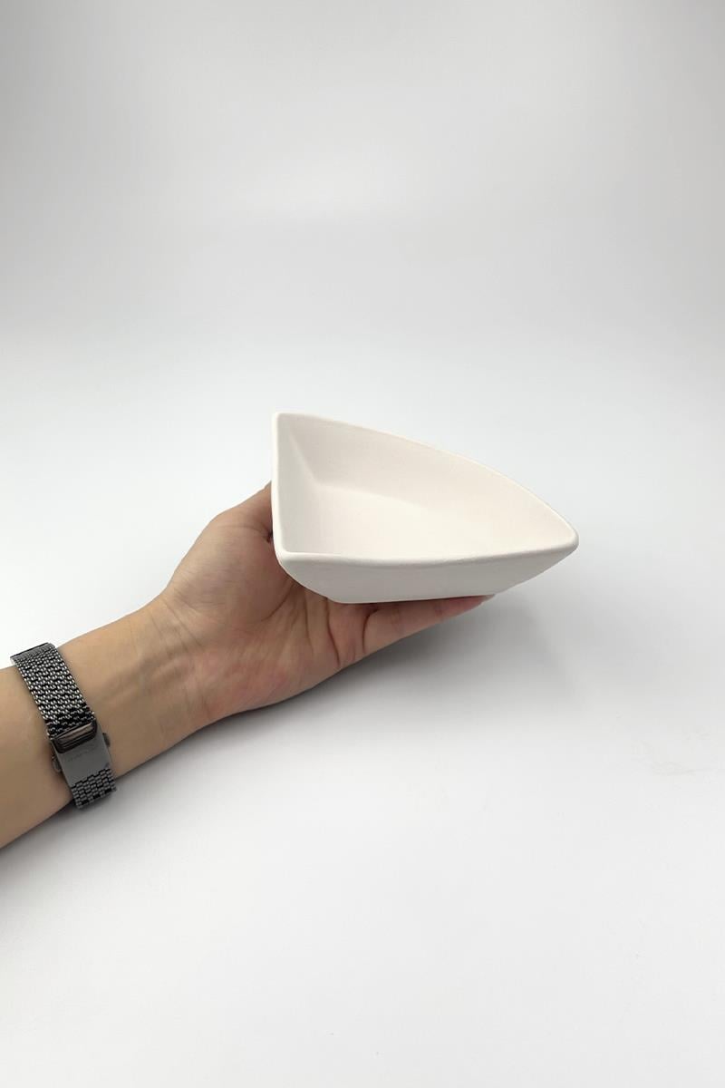 Triangle Appetizers Ceramic Bisque