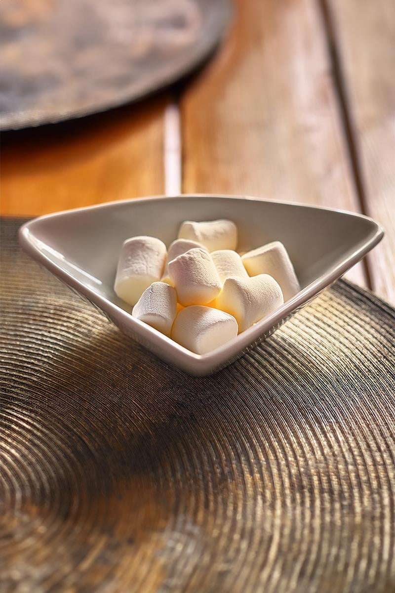 Triangle Appetizers Ceramic Bisque