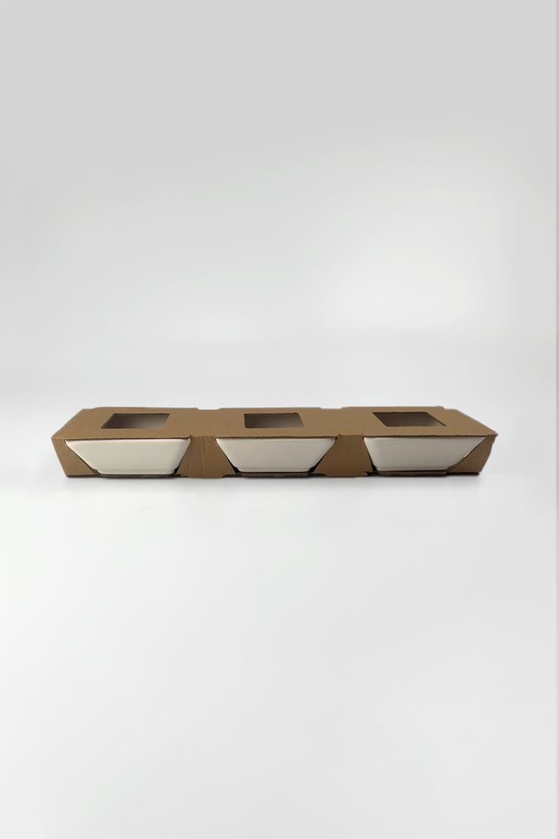 Triple Square Cookie Ceramic Bisque