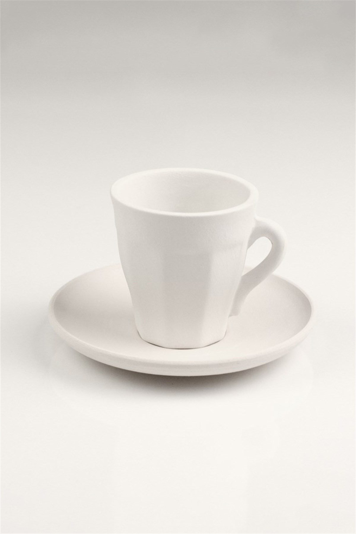 Long-Cornered Cup | Ceramic Bisque