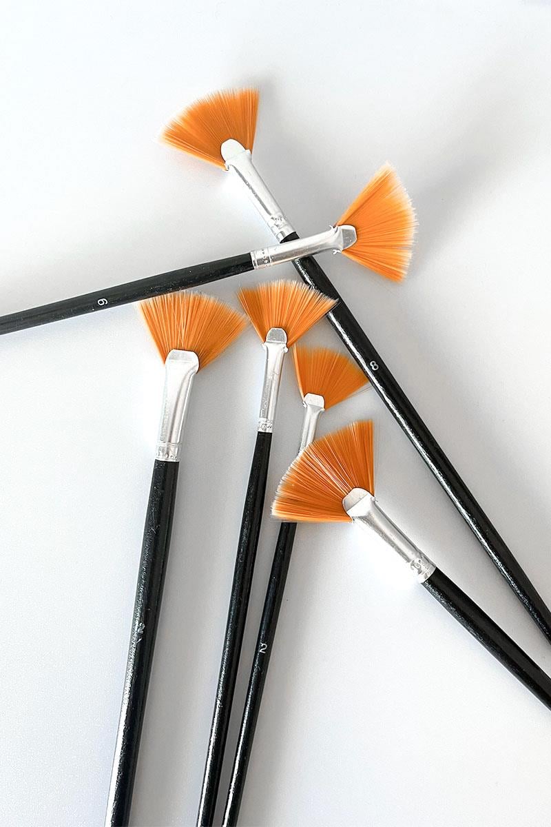 Yelpaze Fırça - 6'lı Set