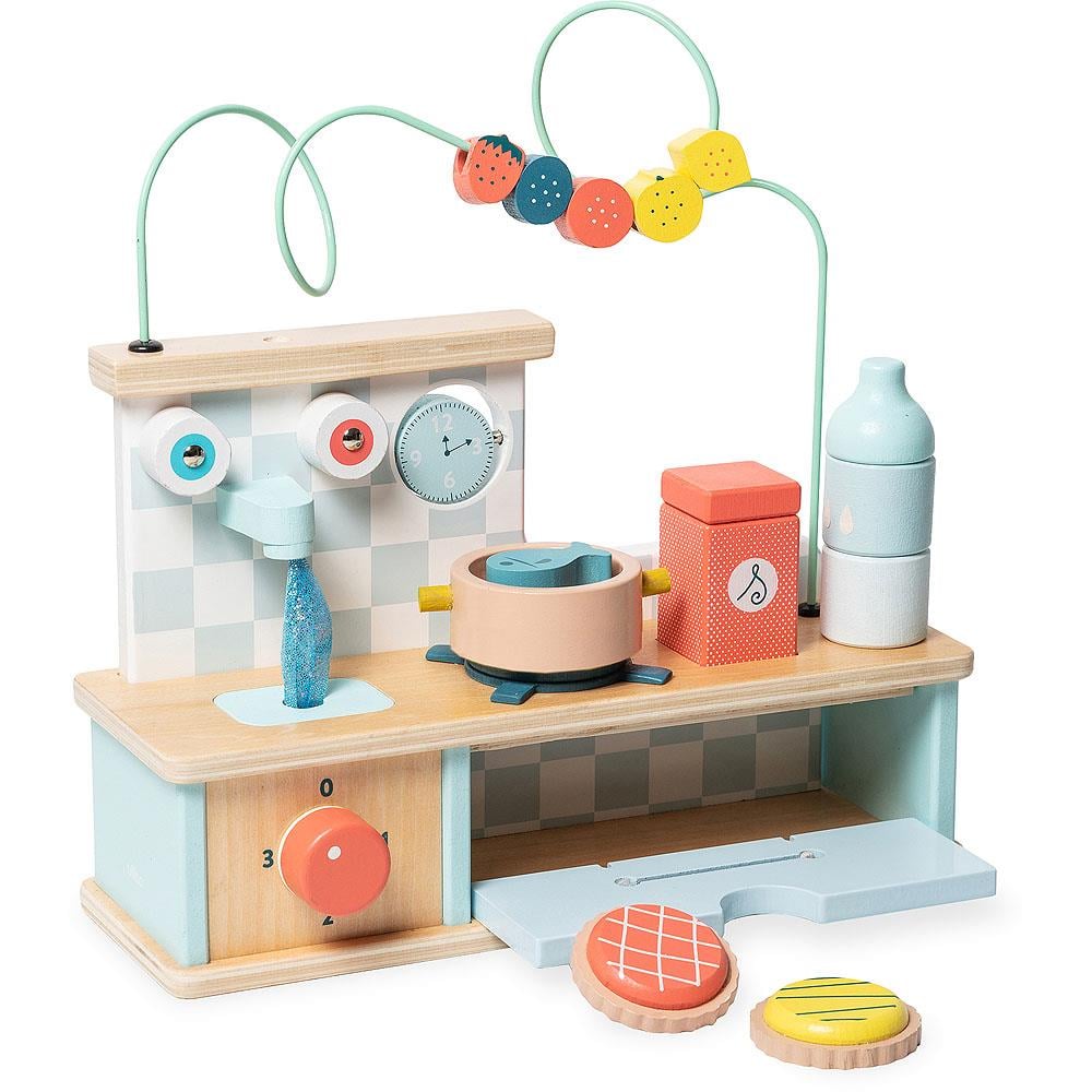 Vilac - Multi-activity Early-learning Kitchen - Aktiviteli Erken Öğrenme Mutfağı Ahşap Oyuncaklar