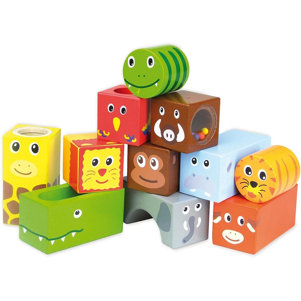 Vilac - Savanna Musical Blocks - Hayvanlar Müzikli Bloklar Ahşap Oyuncaklar