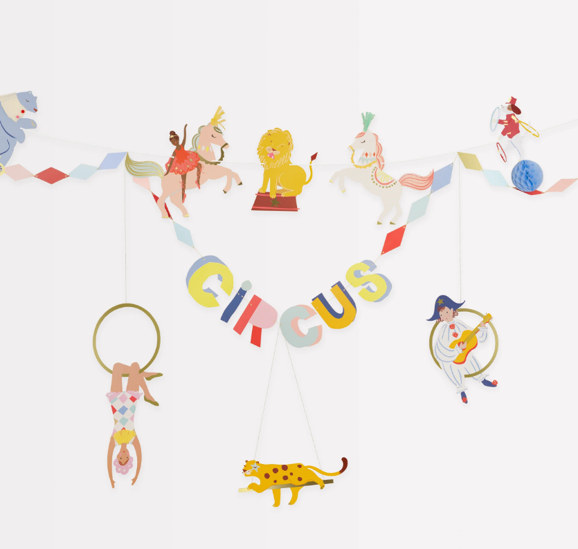 Meri Meri - Circus Garland - Sirk Asılan Süs Asılan Süsler