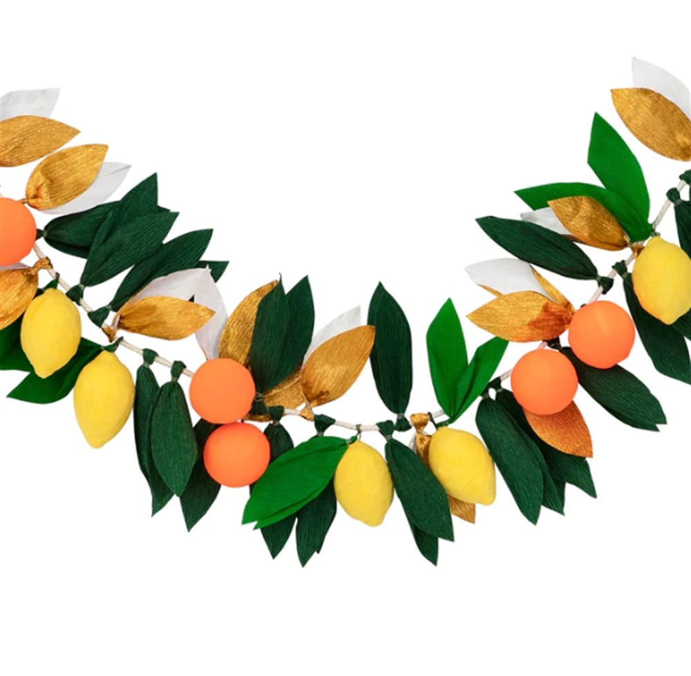 Meri Meri - Citrus Fruti Garland - Turunçgiller Meyve Asılan Süs Asılan Süsler