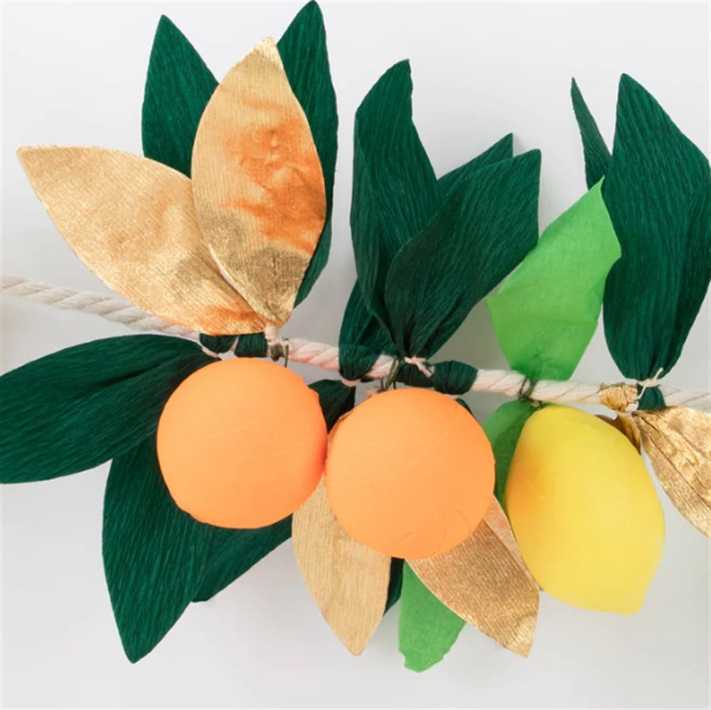Meri Meri - Citrus Fruti Garland - Turunçgiller Meyve Asılan Süs Asılan Süsler