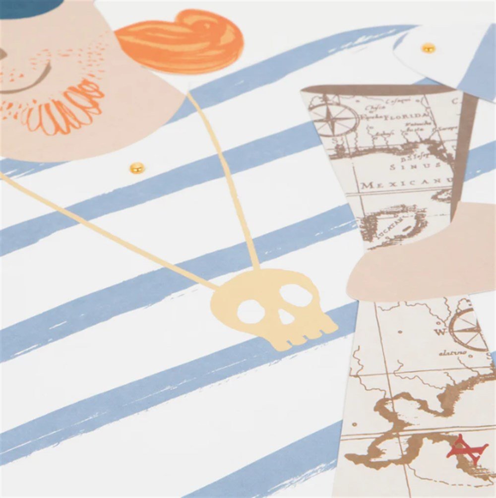 Meri Meri Giant Pirate Decorations - Dev Korsan Dekorlar - 3lü Asılan Süsler