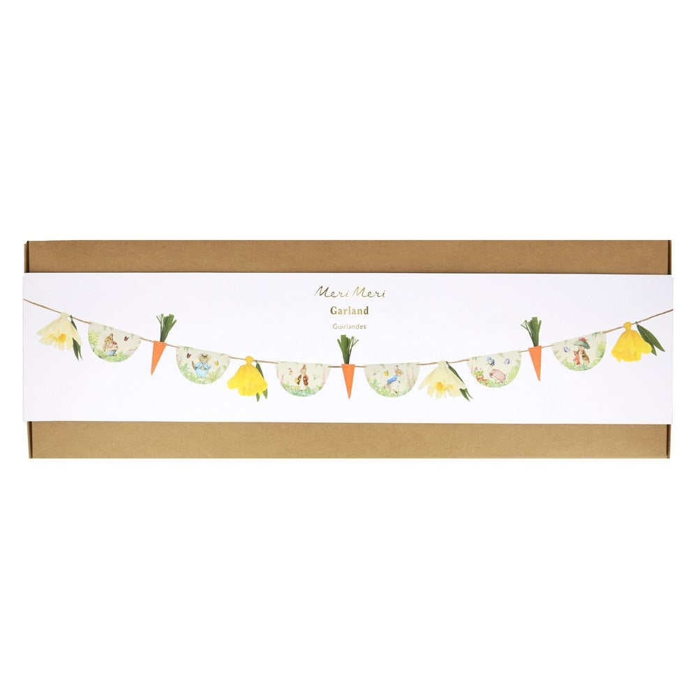 Meri Meri - Peter Rabbit In The Garden Garland - Peter Rabbit Bahçede Asılan Süs Asılan Süsler