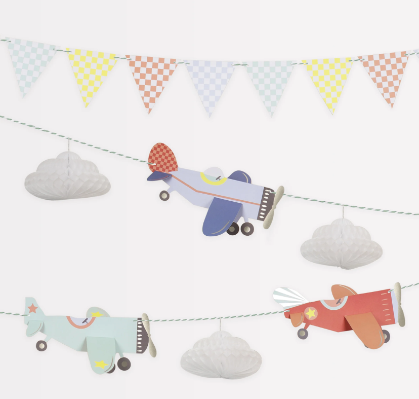 Meri Meri - Planes Garland - Uçak Asılan Süs Asılan Süsler