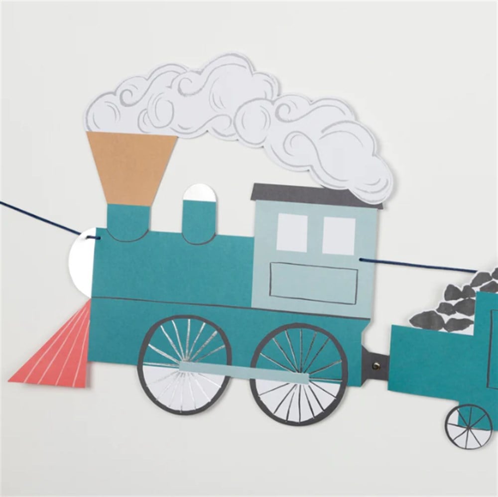 Meri Meri - Train Garland - Tren Asılan Süs Asılan Süsler